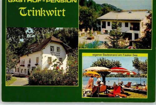 Drobollach Gasthaus Pension Trinkwirt Bogenfeld nur Scan beschnitten
