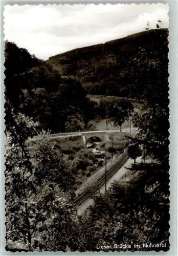 59969 W5789 Liesen Foto AK Lieser Brücke
