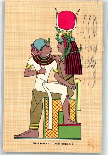 Kairo Pharaoh Seti I and Goddess Ort lt. Verlag