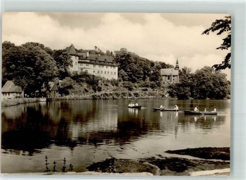 Stiege Unterer Teich mit Schloss Stiege und Kirche - Zur Hilfe Gottes