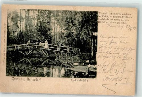 Hermsdorf 1901 Kurhausbrücke