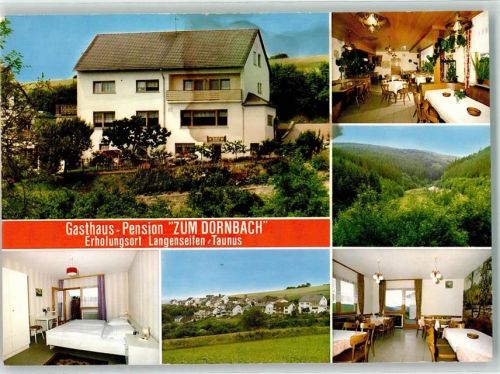 Langenseifen Gasthaus Pension Zum Dornbach WerbeAK