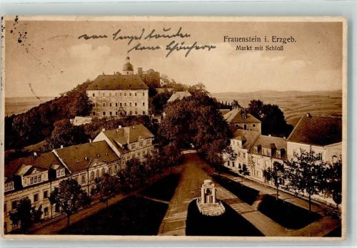 Frauenstein 1926 mit Burg Frauenstein und Marktplatz