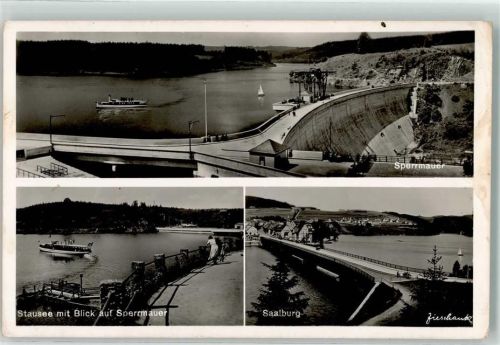 Saalburg Stausee Sperrmauer