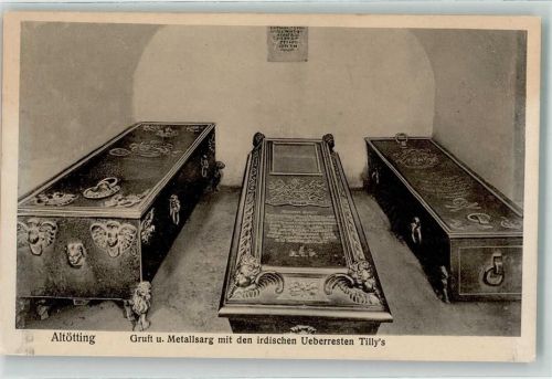 Altötting Gruft Metallsarg Überreste Tilly´s Denkmal