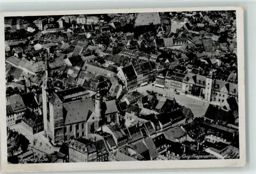 Freiberg Fliegeraufnahme Kirche Marktplatz