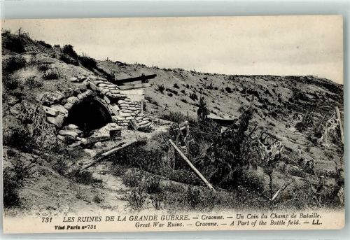 02160 Craonne - un Coin du Champ de Bataille