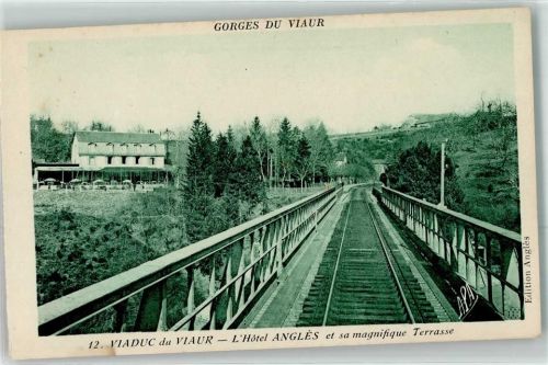 Tauriac-de-Naucelle l`Hotel Angles Viaur-Eisenbahnviadukt