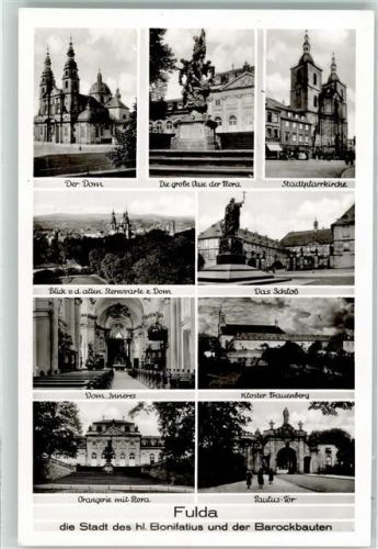 Fulda Der Dom Schloss Kloster Frauenberg Paulus Tor