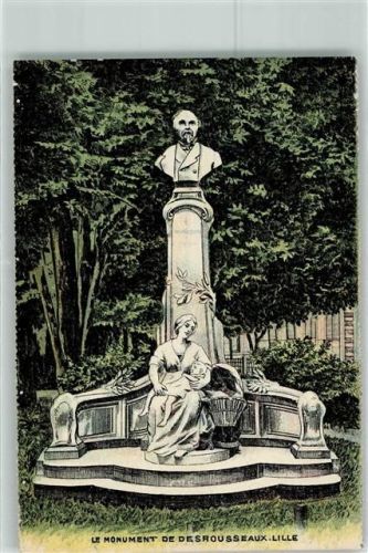 Lille 1915 le Monument de Desrousseaux