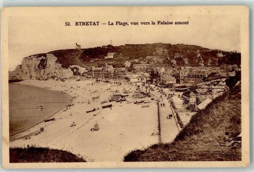 Etretat Blick in Richtung Klippen