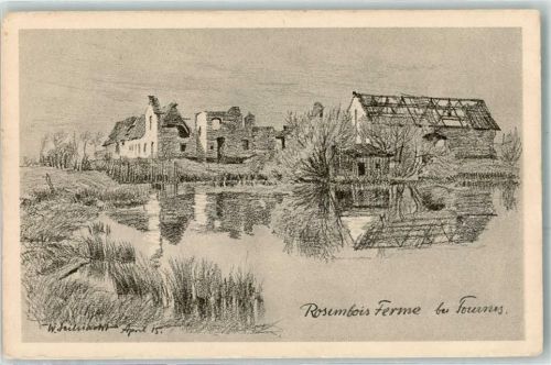 Fournes-en-Weppes 1915 Rosembois Ferme sign.