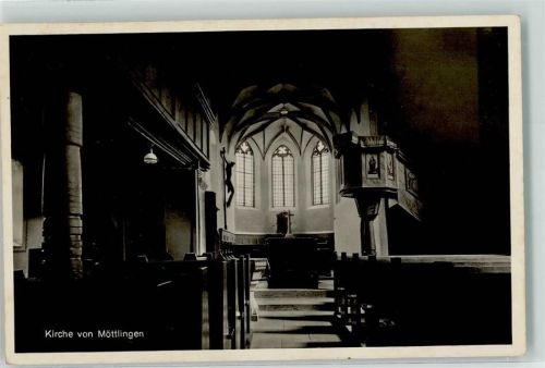 Möttlingen 1933 Inneres der Kirche