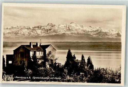 Meersburg Fürstenhäuschen mit Säntis