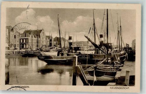 Vlaardingen Hafenansicht Fischerboot