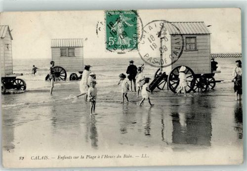 Calais 1909 Schwimmbad Badekarren