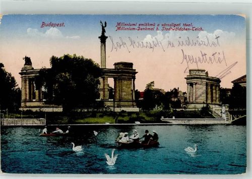 Budapest 1917 Millenium Denkmal