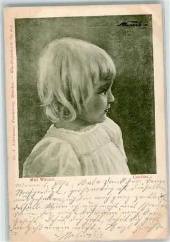 1904 Portrait Candida sign. Wunsch Mizi Verlag Ackermann Nr.697