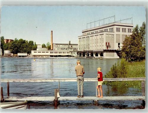 Uddevalla 1964 Fabrik Kraftwerk Lilla Edet