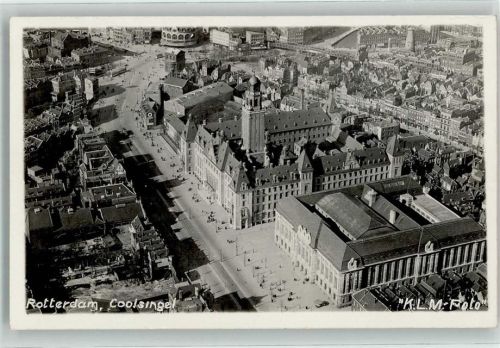 Rotterdam Fliegeraufnahme K.L.M. Coolsingel