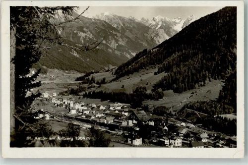 St. Anton 1932 mit Bahnhof