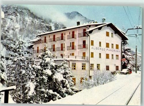 28854 Malesco Winter Hotel Panorama