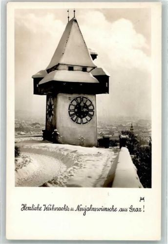 Graz Weihnachts- und Neujahrswünsche Winter