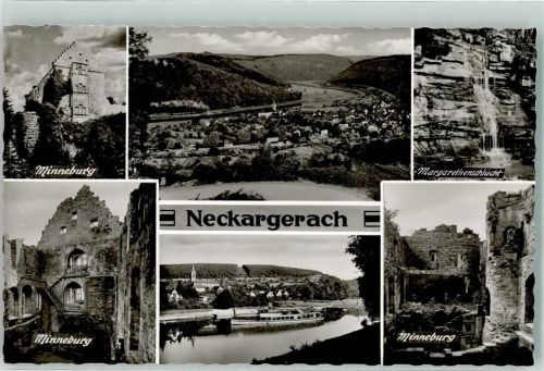 Neckargerach Minneburg Margarethenschlucht Fahrgastschiff
