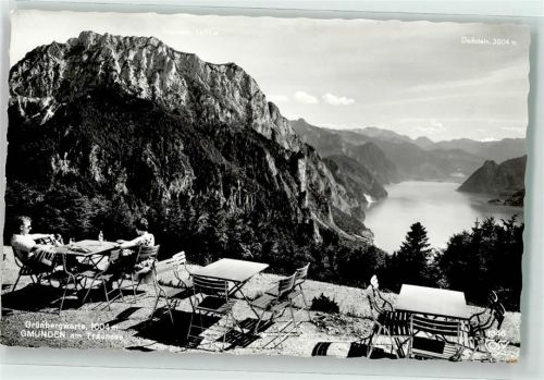 Gmunden Gasthaus Grünbergwarte mit Traunsee