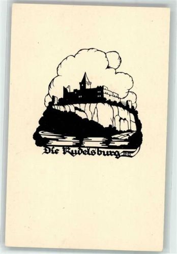 Saaleck Rudelsburg Original Scherenschnitt A.M. Schwindt