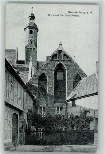 Brandenburg Blick auf die Pauli Kirche