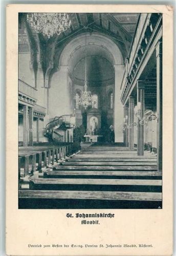 10115 W1000 Moabit 1916 Gebrauchsspuren St. Johanniskirche
