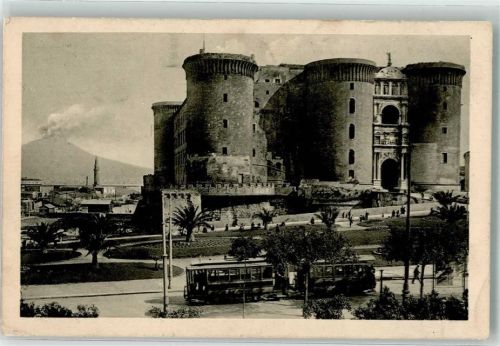 Napoli 1929 Straßenbahn Schloss Castello Maschio Angloino
