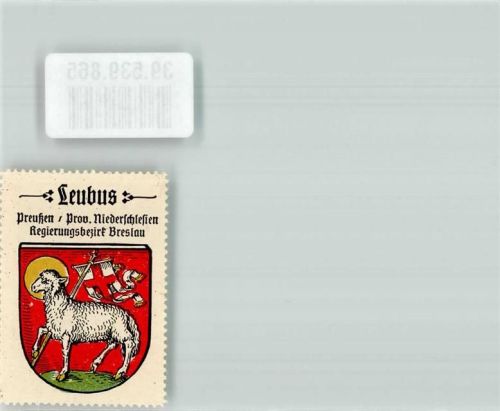 Leubus Wappen Leubus Preußen Prov. Niederschlesien