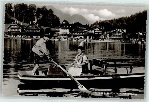 Königssee Tracht Ruderboot Foto Geissler