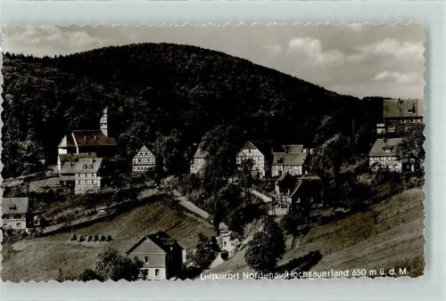 Nordenau Luftkurort Hochsauerland 650 m Kirche Hotel Nordenauer Krone
