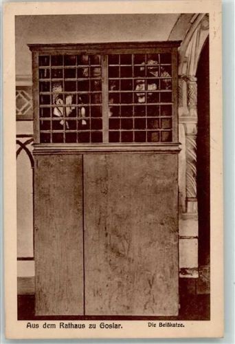 Goslar 1920 aus dem Rathaus die Beißkatze