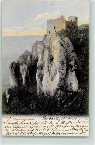 Reußenstein 1905 Burgruine Reussenstein