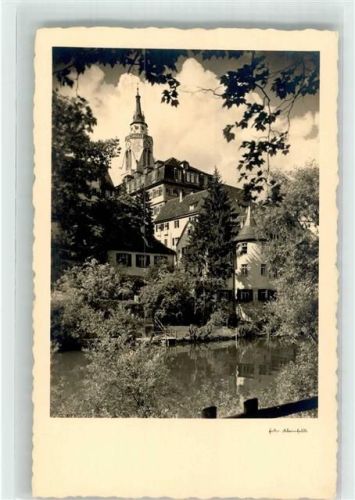 Tübingen 1937 Stiftskirche und Hölderlinturm Fotograf Walter Kleinfeldt