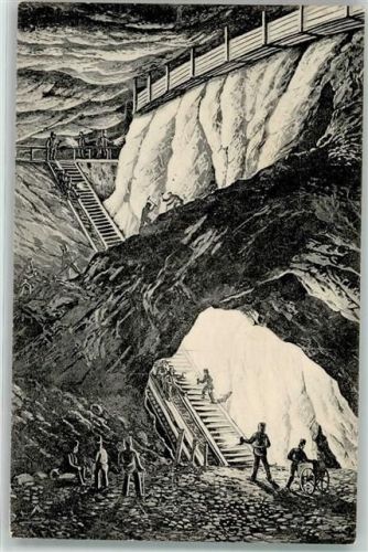 Berchtesgaden 1910 Salzbergwerk Rutschbahn