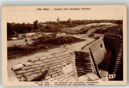 Arras Schlacht bei Vimy Kanadischer Graben Vimy Berg