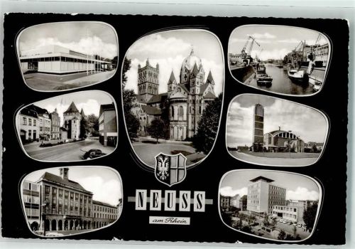 Neuss 1964 Münster St. Quirin Rathaus Obertor Christ König Kirche