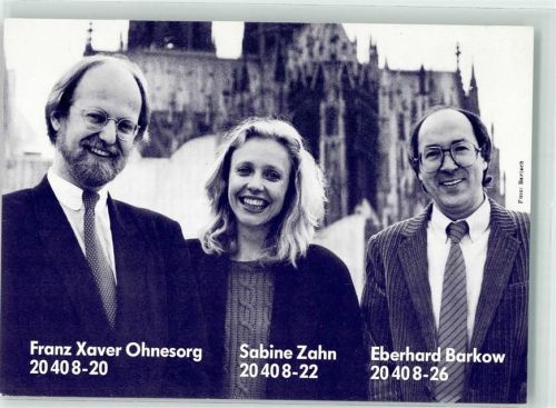 Köln Stadt Franz Xaver Ohnesorg Sabine Zahn Eberhard Barkow Philharmonie Musik