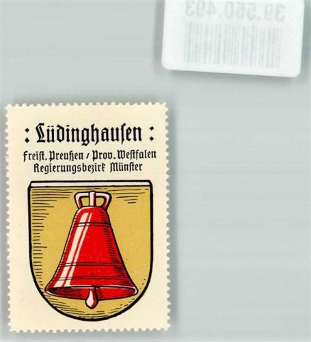 Lüdinghausen Freist. Preußen Prov. Westfalen Regierungsbezirk Münster Wappen