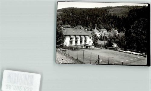 St. Blasien Tennis Gästezimmer Foto Original aus Archiv eines Ansichtskartenverlags Ort handschriftlich