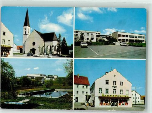 Schöllnach Kirche Auto Kreuz Schwimmbad Supermarkt Geschäft Edeka Schaufenster