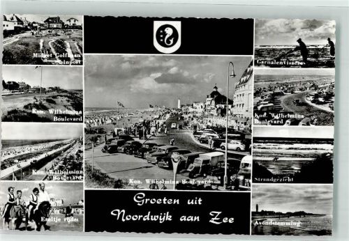 Noordwijk Minigolf Garnelenfischen Kon. Wilhelmina Boulevard Oldtimer