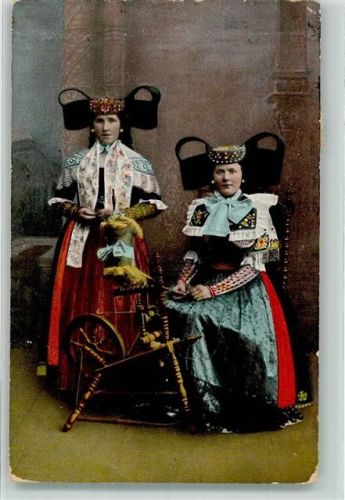 Volkstrachten aus Schaumburg Lippe Spinnrad Trachten Schaumburg-Lippe 1917
