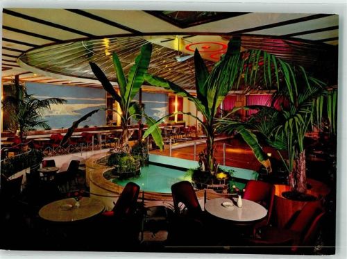 88239 W7988 Wangen im Allgäu Werbe AK Cafe Tanzlokal Hölle Tanzhalle Fontana