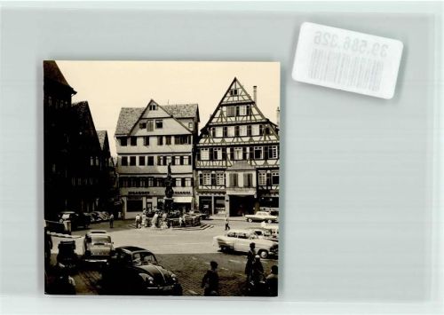 Tübingen Marktplatz Opel VW Käfer Rathaus